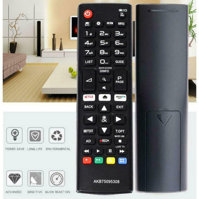 Universal Standard Smart TV Remote Control Controller for LG AKB75095308 - Black