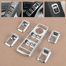 Matt Chrome Door Window Switch Panel Cover Car Stylings Trim For Mercedes C H5I6