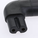 1 X IEC320 C7 To C8 Right Angle 90 Degree Angled AC Power Adapter Extension