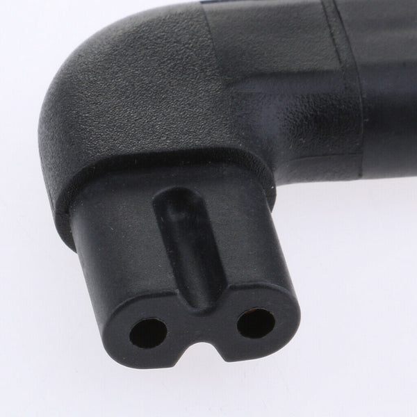 1 X IEC320 C7 To C8 Right Angle 90 Degree Angled AC Power Adapter Extension