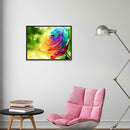 5D DIY Full Drill Diamond Painting Colorful Rose Cross Stitch Embroidery