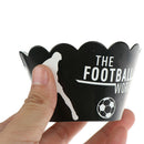 24PCS Football Soccer Cake Cupcake Toppers Wrappers Kids Birthday Party Supply Z