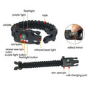 7 in 1 Multifunctional chargeable Outdoor Survival Weaving Bracelet,Umbrell