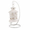 Iron Moroccan Style Candlestick Candleholder Candle Stand Light Lantern (Wh