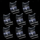 8PCS New Translucent Lighter Collectors Display Stand Case Bracket Durable