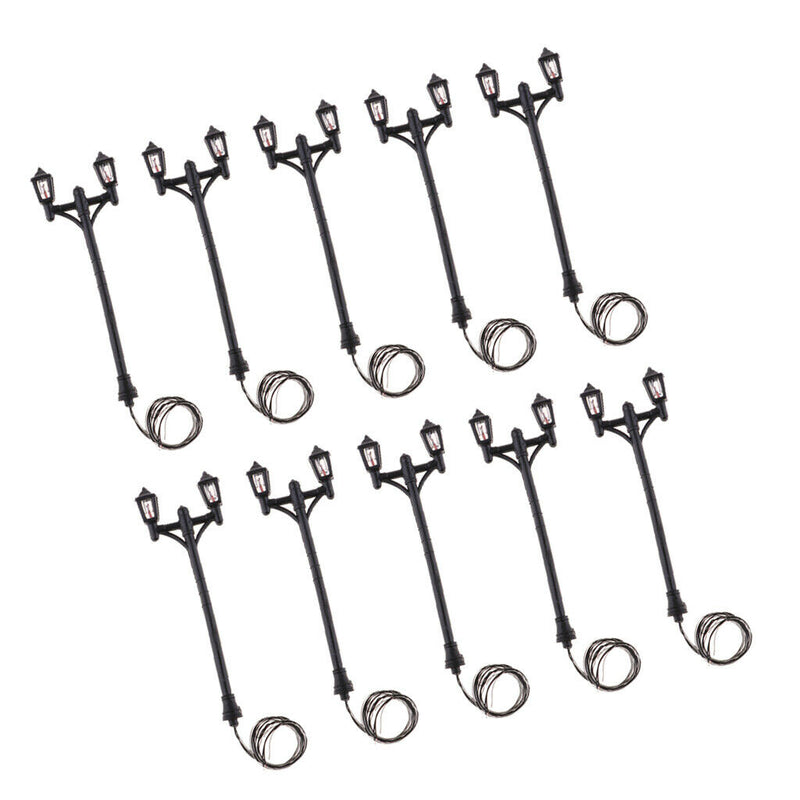 10pcs Mini Street LED Light for Micro Landscape Railway Train Decoratives