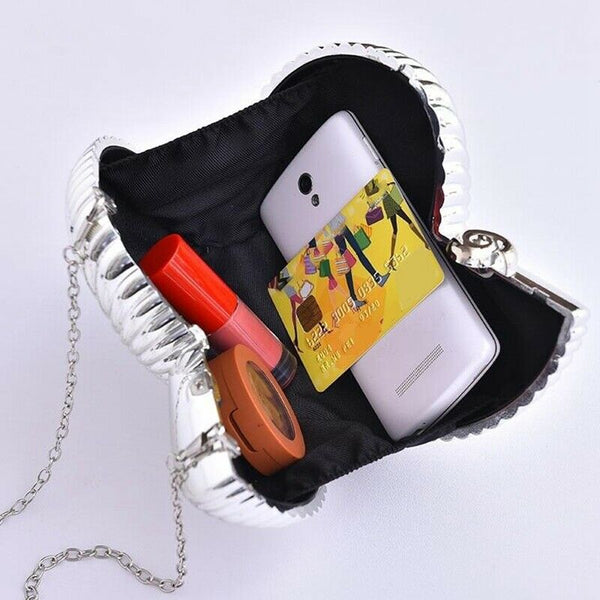 Fashion Evening Clutch Women Chain Sling Shell Bags Party Wedding Crossbody D2U7