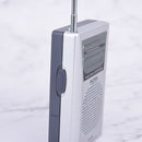 Small Pocket AM FM Radio Speaker Telescopic Antenna 3.5mm Earphone Jack ~S