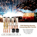 19pcs 15AK Connecting Rod Welding Nozzles Professional Machine Torch Consumables