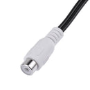 25cm 3RCA Male Jack to 6RCA Female Plug Splitter Audio Video AV Adapter Cables