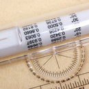 Metric Squares Angles Parallel Multi-purpose Drawing Rolling Ruler Tool B Pb