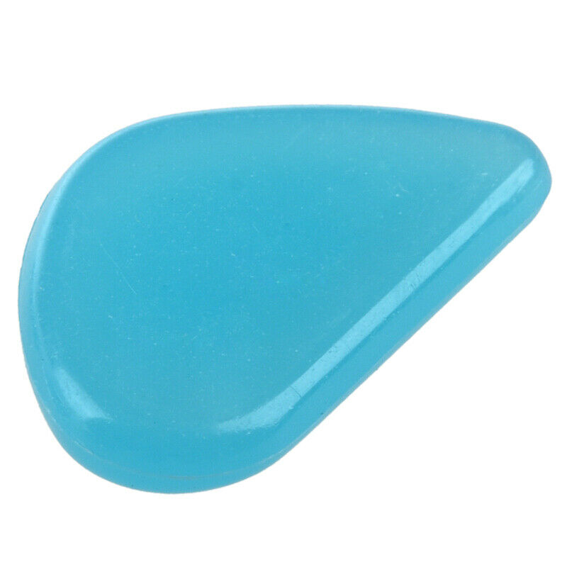 100 Man-Made Glow in the Dark Pebbles Stone for Garden Walkway Sky Blue