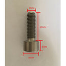 5x M8*25 Titanium Alloy GR5 TC4 Screws Hexagon Head Machine/ Hand Screws