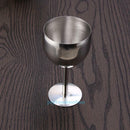 380ML Stainless Steel Wine Glass Cup Goblet Champagne Drinking Bar Restaurant