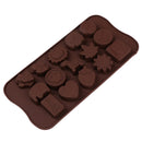 Silicone Chocolate Mold baking Tools Jelly and Candy Mold Fruit Kitchen Gadget@