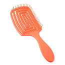 Hollow Hair Brush Scalp Massage Comb Hairdress Styling Hairbrush (Orange) A