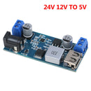 5A DC-DC 24V 12V to 5V Step Down Power Supply Converter USB Charging Module  Gw