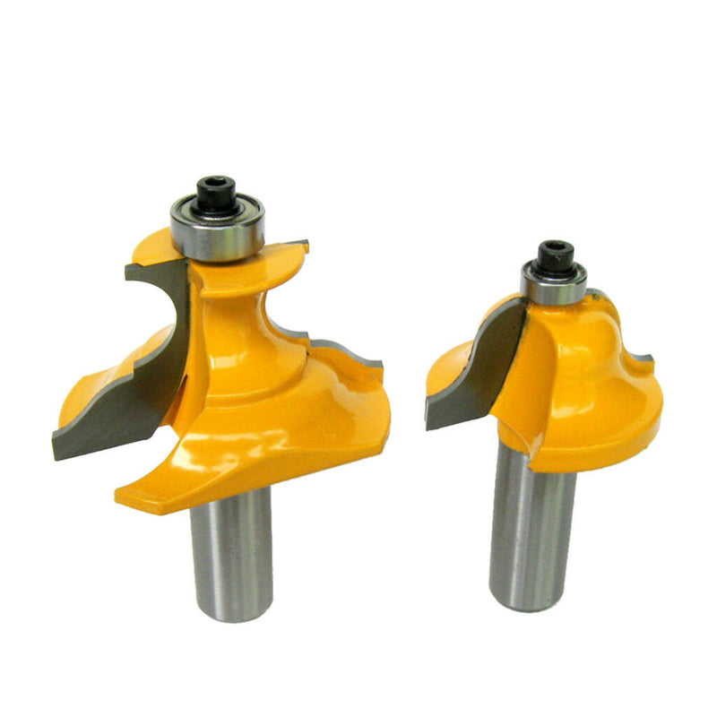 Roman Ogee & Pedestal Edging Router Bit - 2 Bits Set -1/2" Shank Cutter