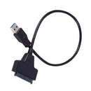 USB 3.0 to SATA 22 Pin Cable 2.5" Hard Disk Driver Cable SSD Adapter Cord