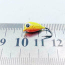 6Pcs Mini Metal Lead Winter Ice Fishing Lure Head Hook Bait 1.8cm 2.3g W2D2 F9U7