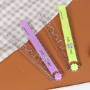 30CM cute study time folding ruler multifunction DIY drawing for station 3C