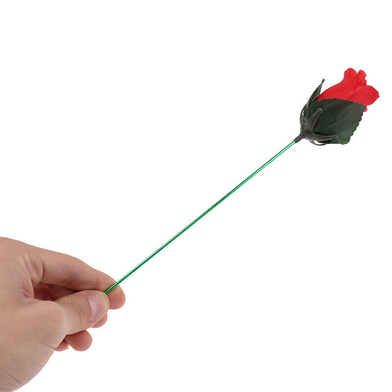 1pcs Torch to Rose Fire Magic Trick Flame Appearing Flower Magic Props Toys JR