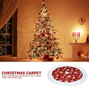 Christmas Tree Skirt Tree Carpet Floor Party Decoration Door Mat (Red)