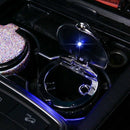 New Car Ashtray Creative Car Studded Ashtray With Led Lamp Diamond Car Asht