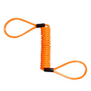 Motorcycle Security Alarm Disc Lock Spring Orange Reminder Cable 150cm Hot