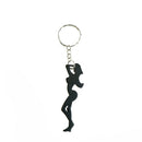 Sexy Beauty Shape Aluminum Alloy Bottle Opener Beer Keychain Portable Bar ToolM&