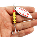 6X Spinner Fishing Lures Jig Shone Metal Sequin Trout Spoon Wobblers Crank VIU