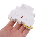 25A 2P 220V Din rail Household ac contactor With Manual Control Switch:0J Ew
