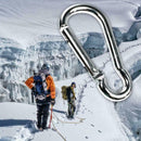 Lovoski 20pcs D- Aluminum Carabiner Keychain Holder Clip Outdoor Sports