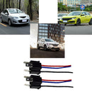 1 Pair 9003 H4 Bulb Socket Male Adapter Connector for Headlight Fog Lamp