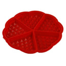 5 round heart-shaped waffle biscuit grade silicone cake mold oven microwave o BX