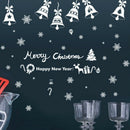 The Christmas Bell Romantic Creative Glass Window Stickers Decorative Wall
