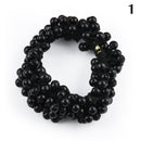 3Pcs Elegant Women Pearls Beads Hair Band Rope Scrunchie Ponytail Jewelry Holder