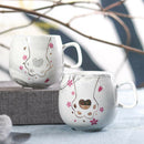 Large Ceramic Coffee Mugs Large Handle for Men Women  U0221 gray