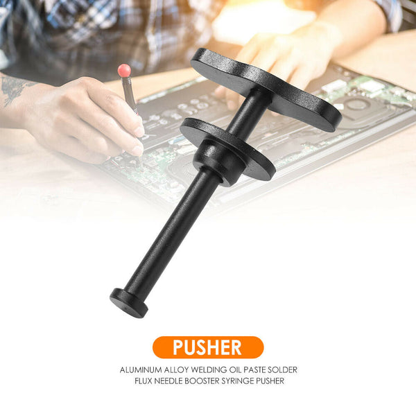 Aluminum Alloy Solder Flux Paste Needle Booster Phone Repair Syringe Pusher