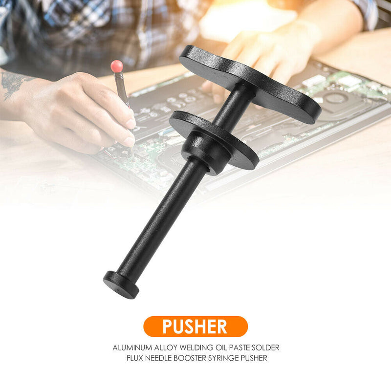 Aluminum Alloy Solder Flux Paste Needle Booster Phone Repair Syringe Pusher