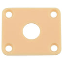 for Gibson Les Paul Plastic Jackplate Cover Milk yellow P100IV F3A4