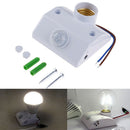 1Pc AC110-240V E27 Lamp Holder Base PIR Infrared Bulb Light Holder Sen JR
