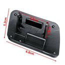 Left+Right Front Headlight Washer Sprayer Cover Cap L R Black Color for Gol R7E3