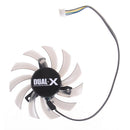 75mm Sapphire AMD R9 280X 280 270X Dual-X Fan Replacement FD7010H12S 12V 0.35ASP
