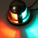 12V Stainless Steel Red&Green LED Navigation Signal Light Lamp Yacht Accessory
