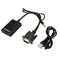 1080P VGA Male To HDMI Output Convert Adapter HD+ Audio TV AV HDTV Video JZP