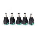 5 x 5.5x2.1mm male jack dc power adapter connector plug for cctv camera Chic