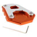 Waterproof Side Kick Stand Sidestand enlarger Kickstand Support Plate Orange