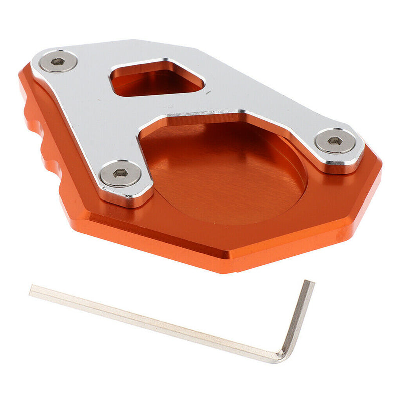 Waterproof Side Kick Stand Sidestand enlarger Kickstand Support Plate Orange