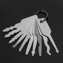 10Pcs Stainless Steel Keys Car Door Opener Unlocking Repairing Tools Kit `m